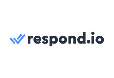 Respond.io logo with whitespace